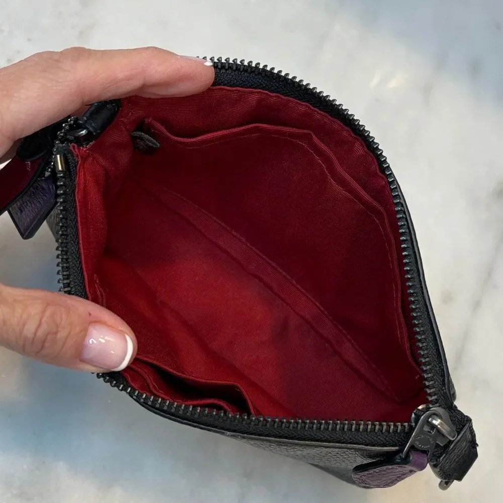 Coach Bag Mini Purse Handbag Leather Nolita 19 Horse & Carriage Rainbow Pebbled - Picture 13 of 15